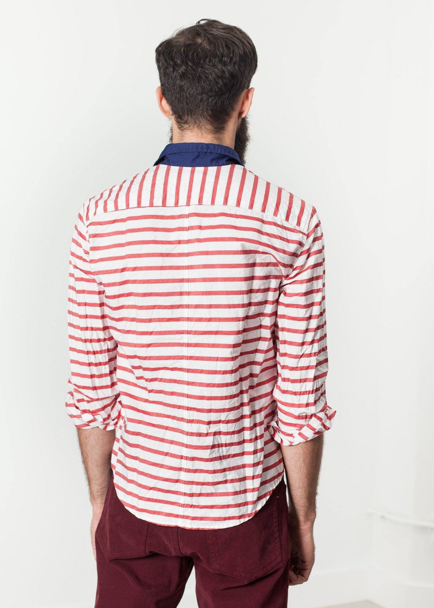 Luke Shirt in Red Stripe - Thang5501