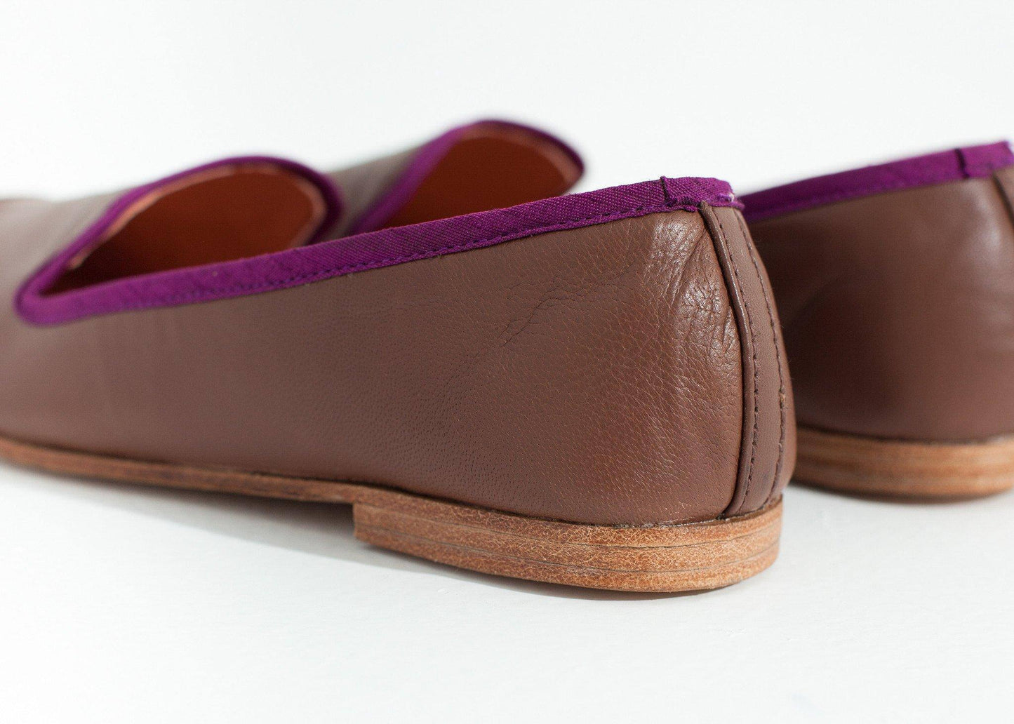 Bizi Cap Toe Loafer in Rose/Aubergine - Thang5501