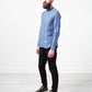 Linen Button Up in Blue Diamond - Thang5501