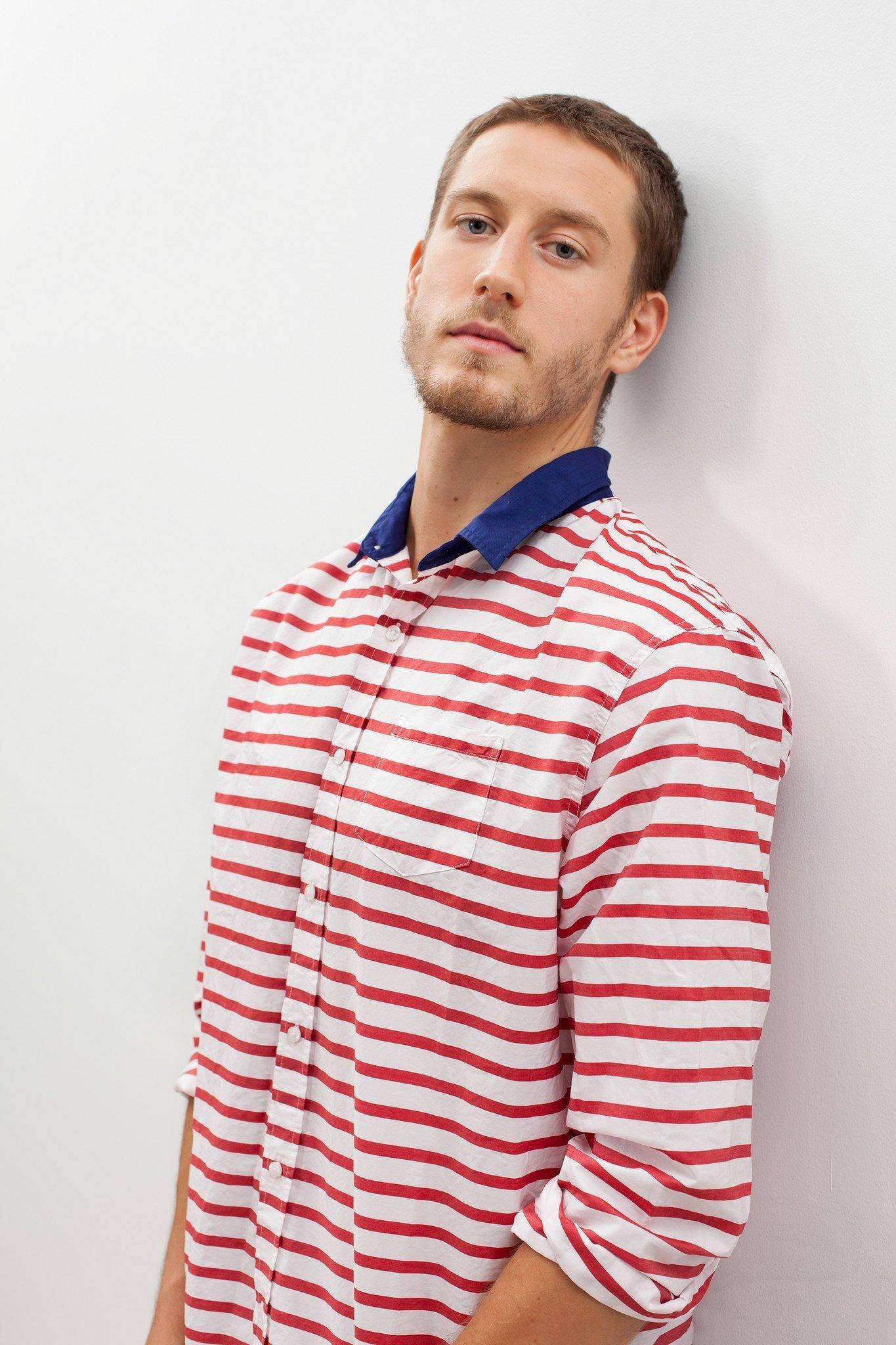Luke Shirt in Red Stripe - Thang5501