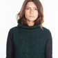 Boucle Turtle Neck in Green/Black - Thang5501