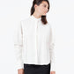 Trim Collar Poplin Blouse in Off White - Thang5501