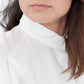 Trim Collar Poplin Blouse in Off White - Thang5501
