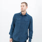 Western Arkansas Button-Up in Blue Floral - Thang5501
