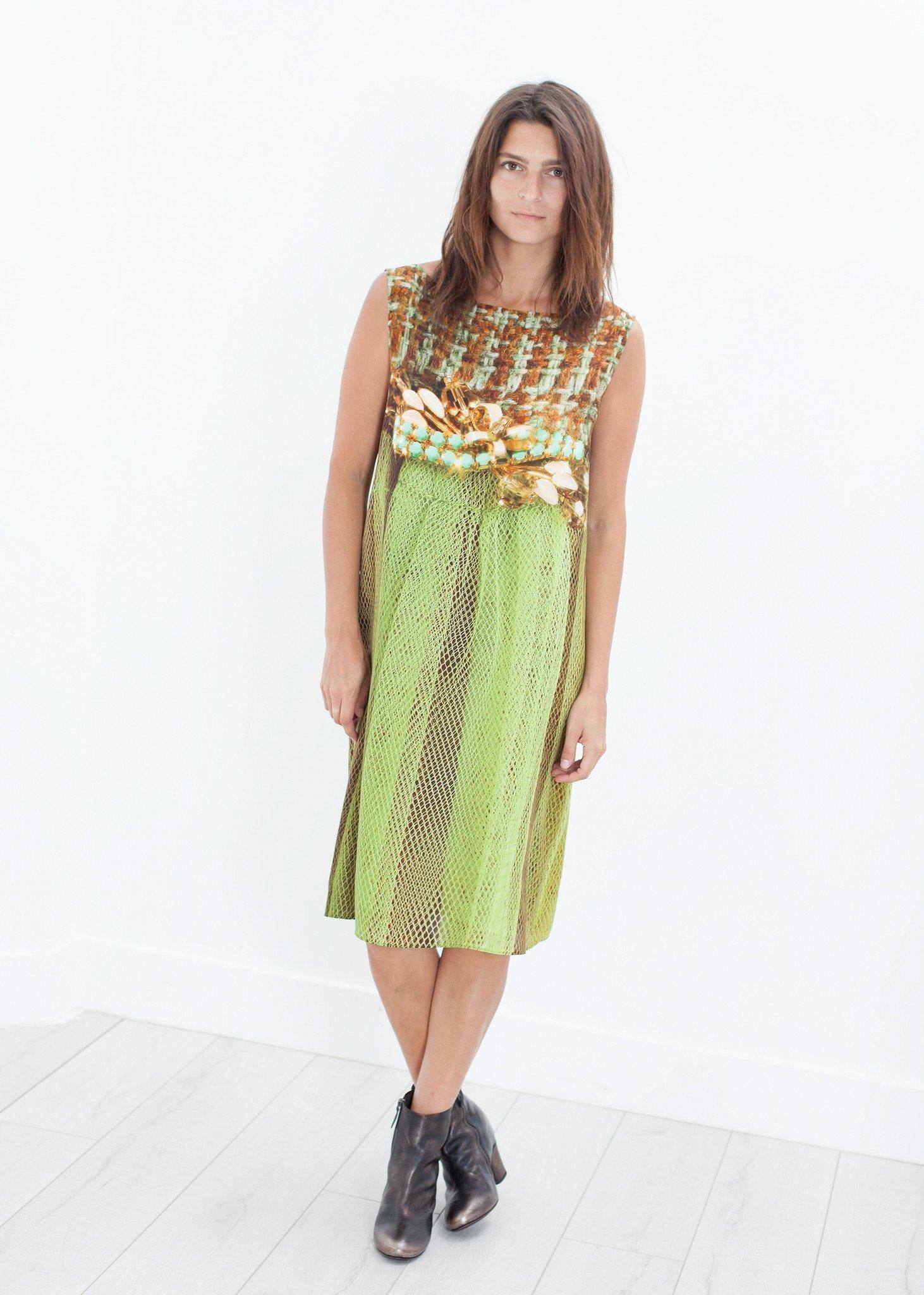 Silk Shift in Tweed and Net - Thang5501
