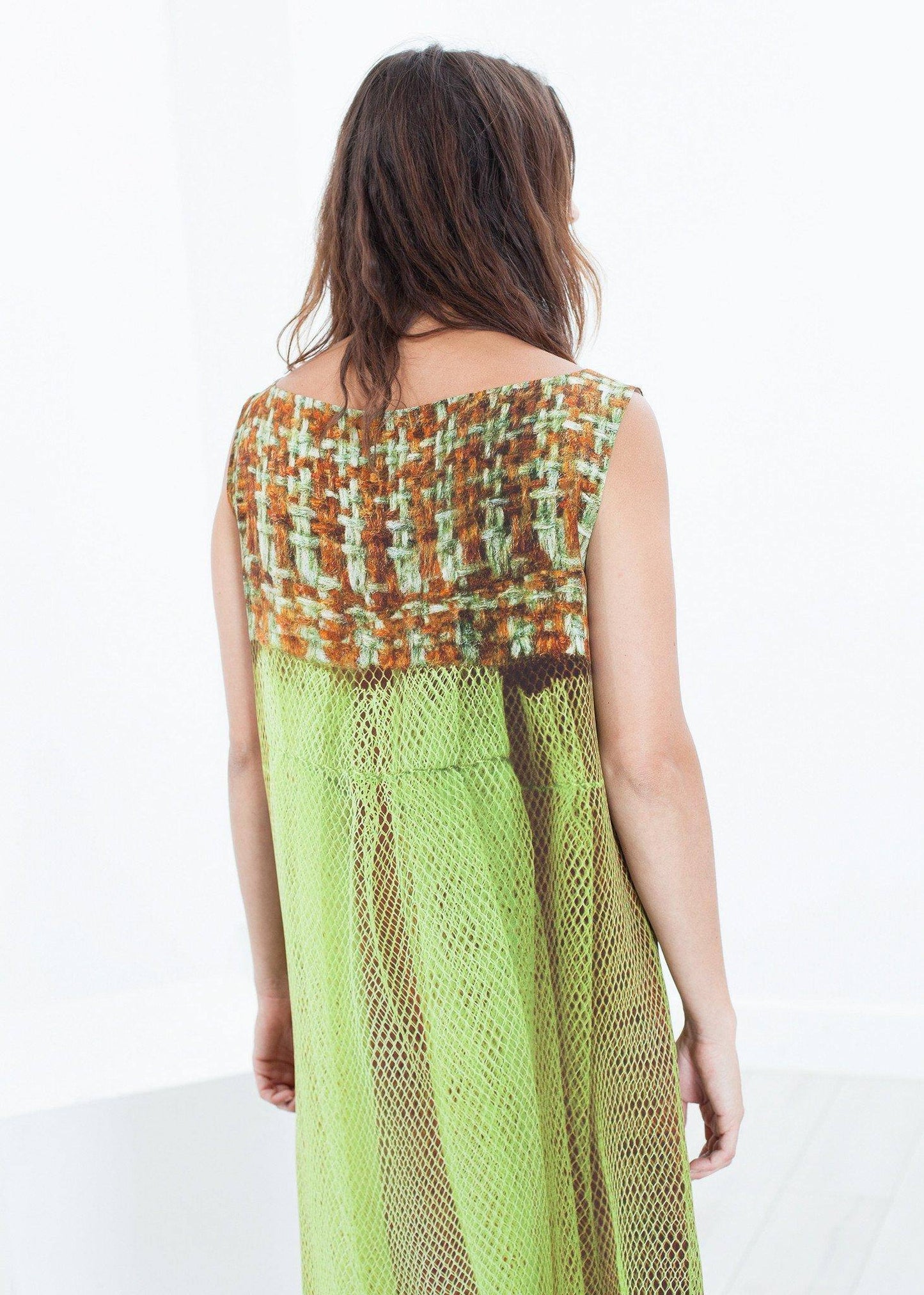 Silk Shift in Tweed and Net - Thang5501