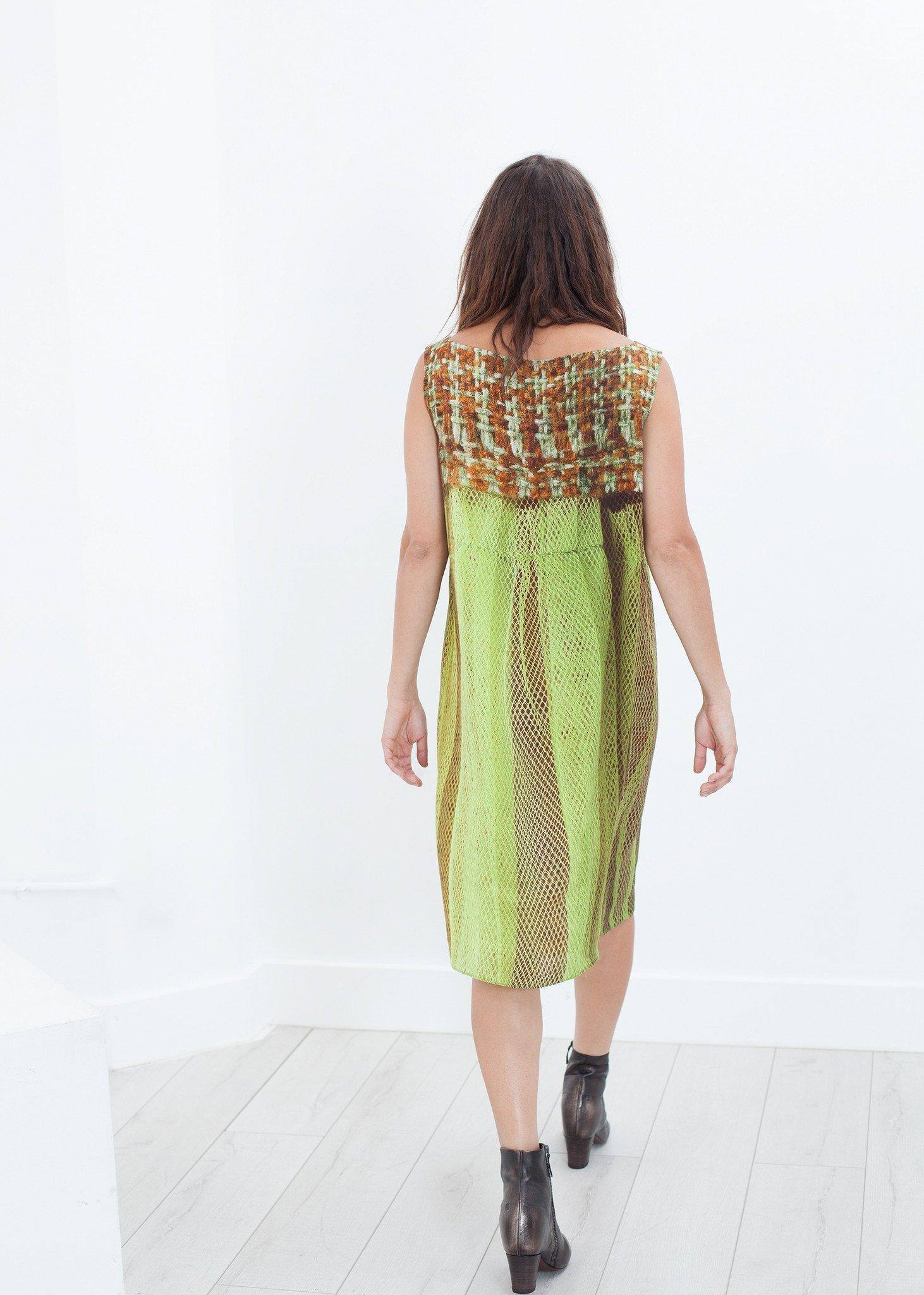 Silk Shift in Tweed and Net - Thang5501