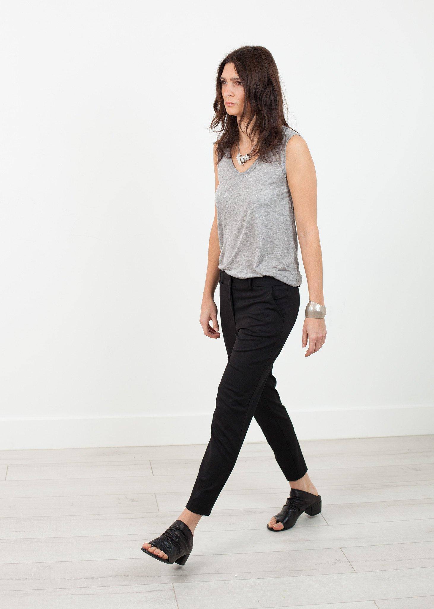 Stretch Fitted Pant in Black - Thang5501