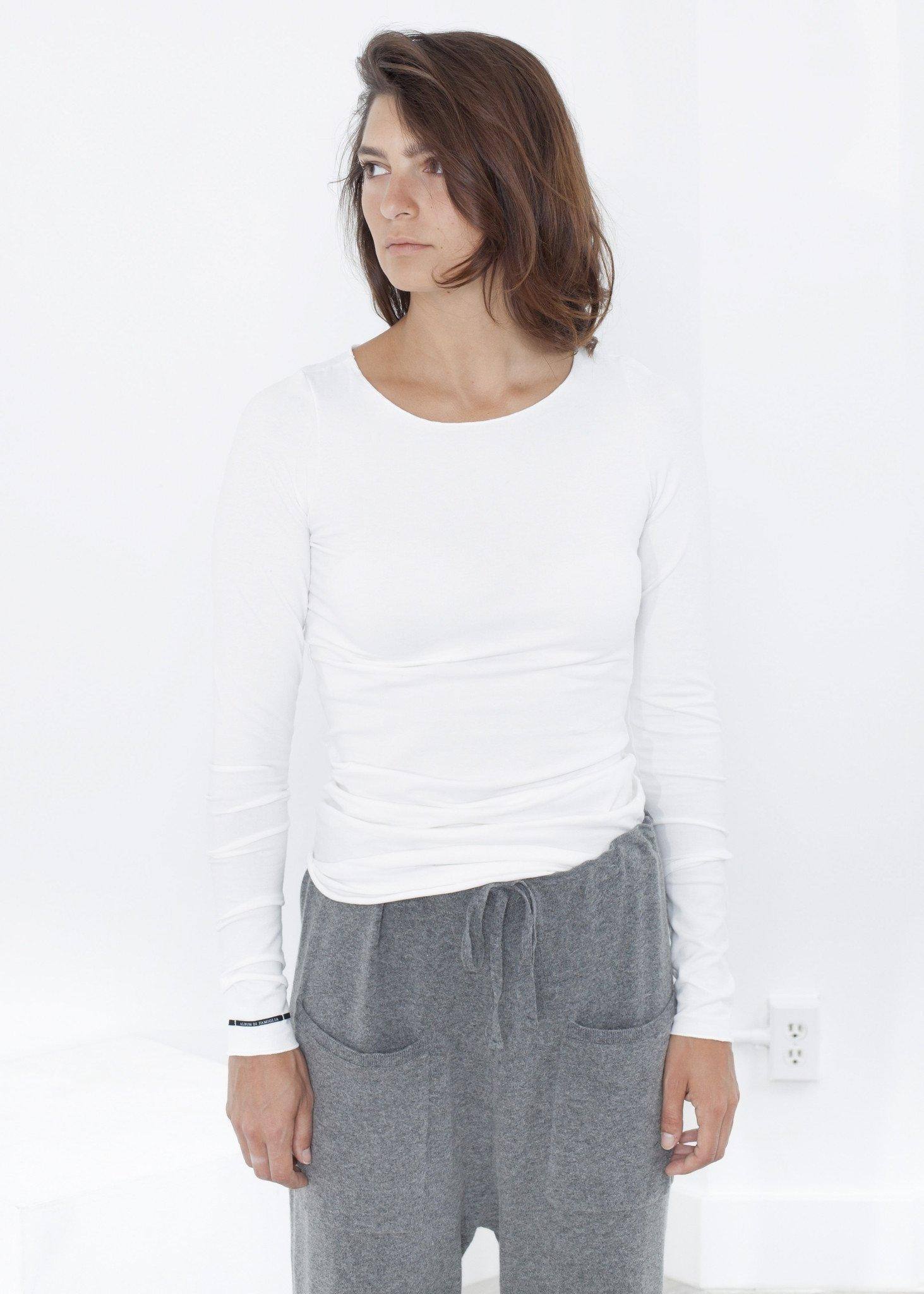 Stretch Tee in Milk - Thang5501