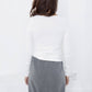 Stretch Tee in Milk - Thang5501
