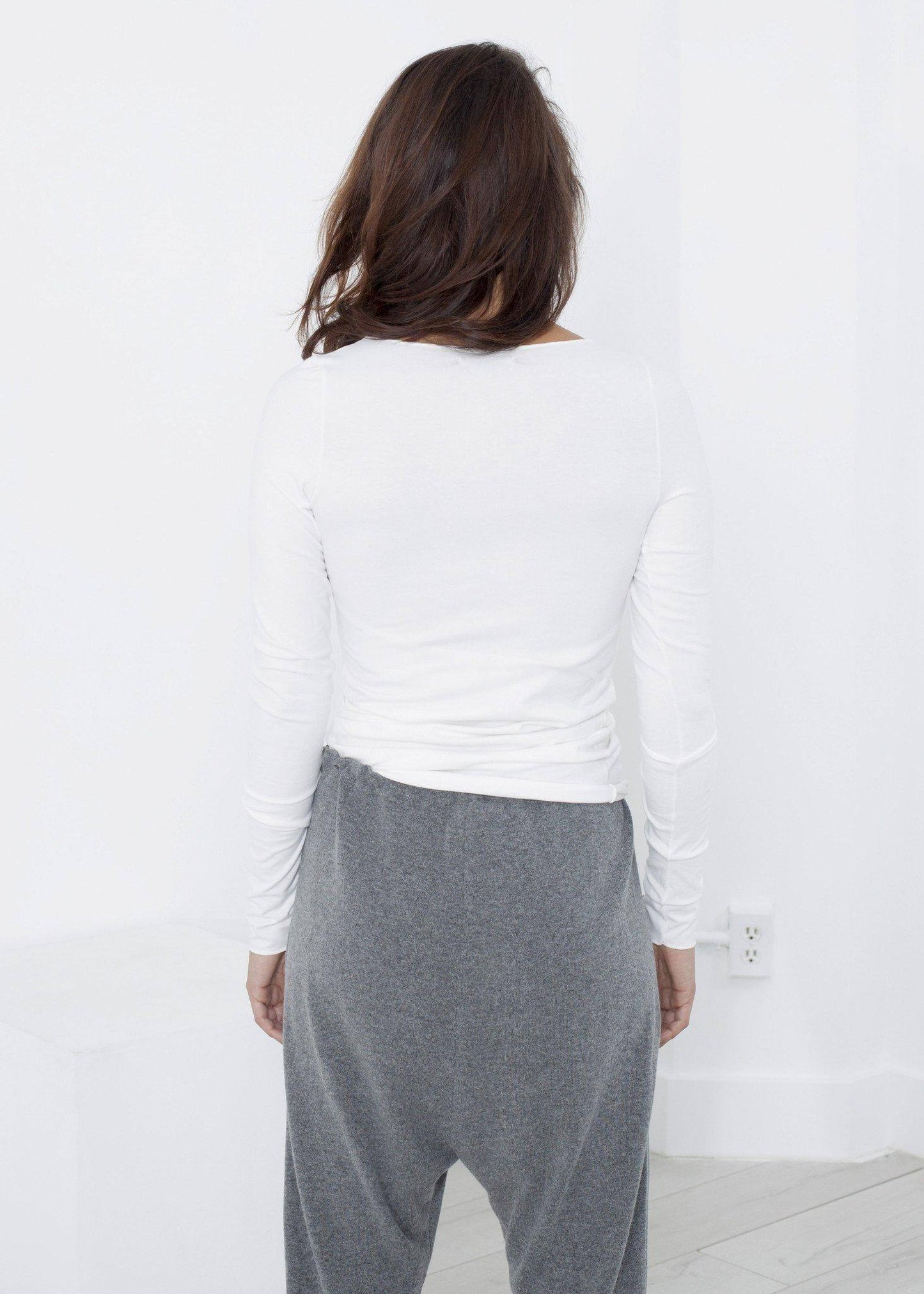 Stretch Tee in Milk - Thang5501