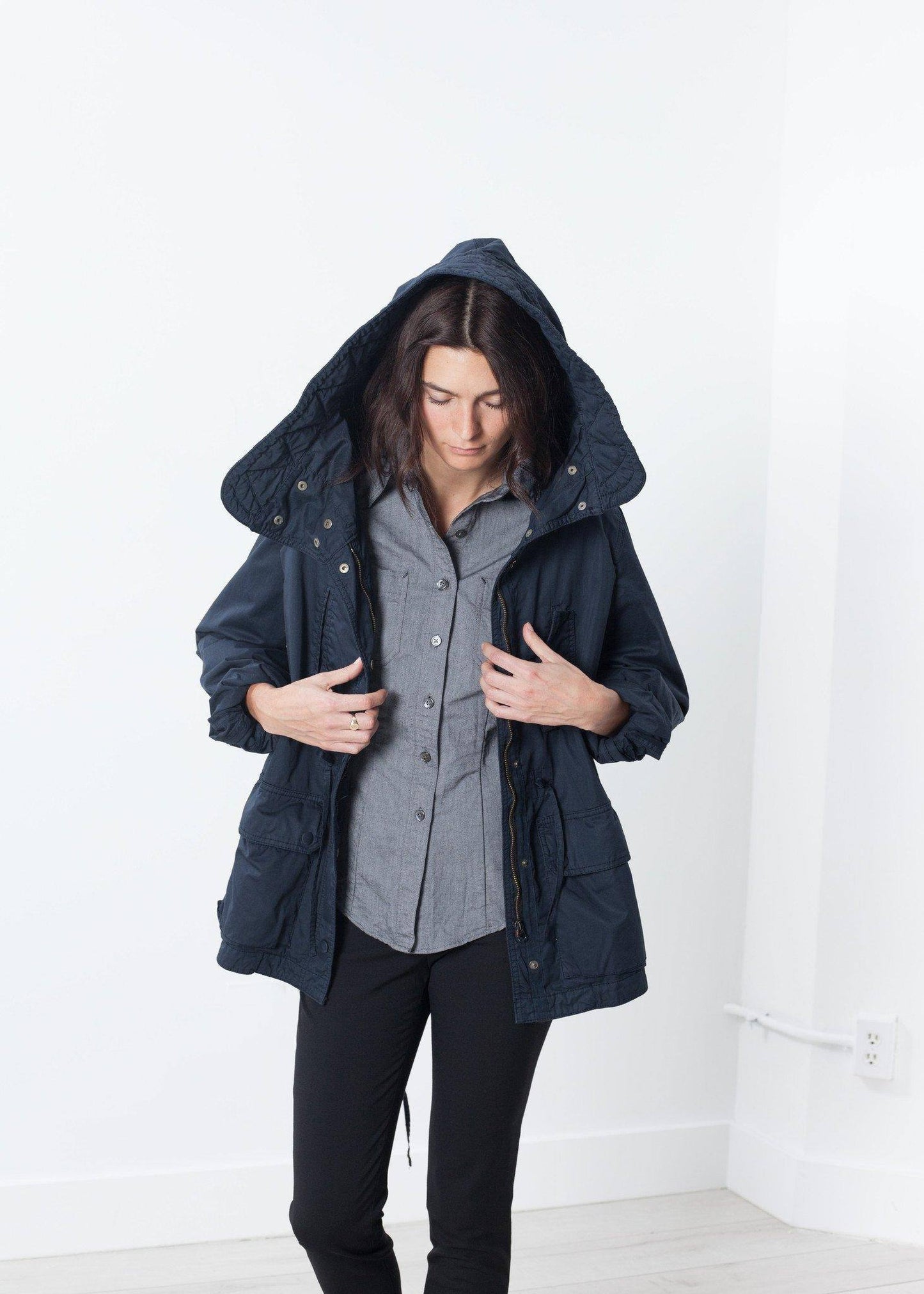 Marquee Coat in Steel - Thang5501