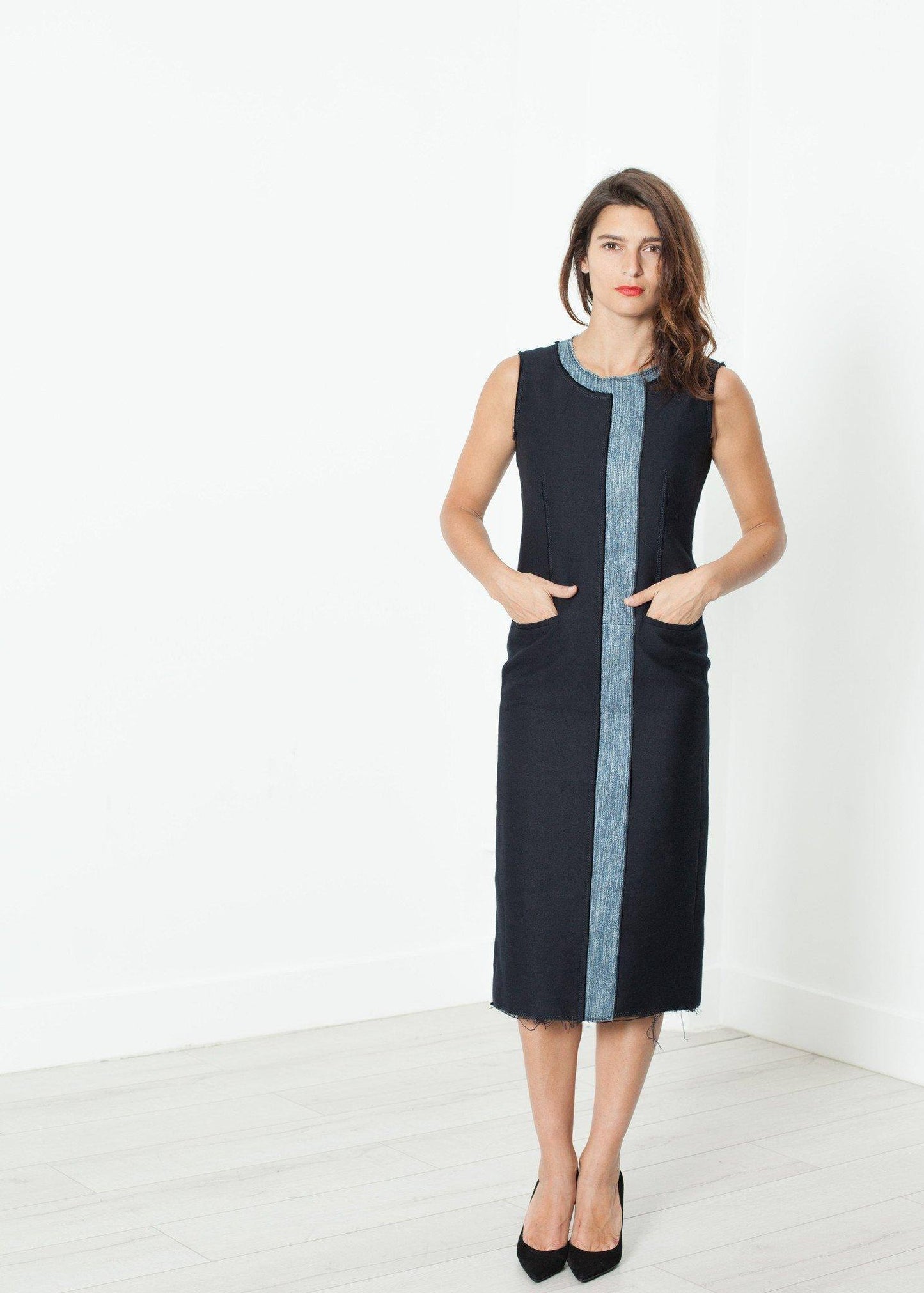Denim Dress in Denim - Thang5501