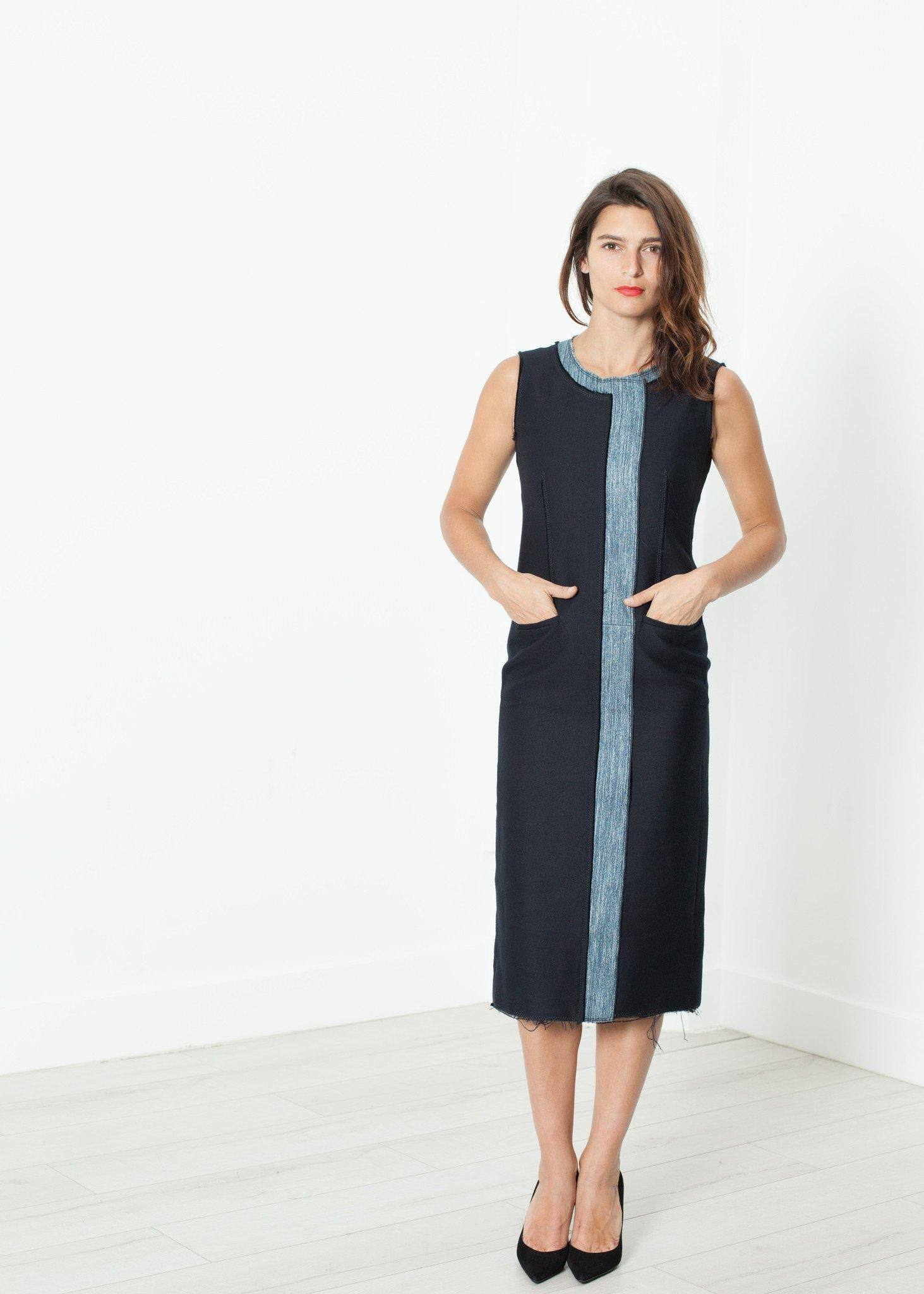 Denim Dress in Denim - Thang5501