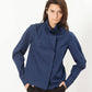 Full Collar Poplin Blouse in Navy - Thang5501
