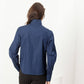 Full Collar Poplin Blouse in Navy - Thang5501