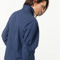 Full Collar Poplin Blouse in Navy - Thang5501