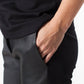 Leather Panel Trouser in Black - Thang5501