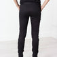Leather Panel Trouser in Black - Thang5501