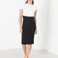 Layered Contrast Dress in Cream/Black - Thang5501