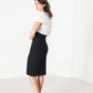 Layered Contrast Dress in Cream/Black - Thang5501