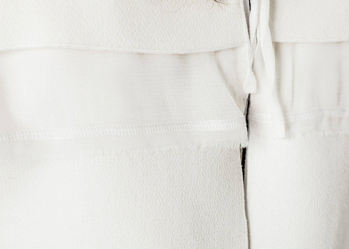 Layered Contrast Dress in Cream/Black - Thang5501