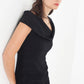 Asymmetric Dress in Black - Thang5501