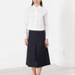 Tulle Pleat Skirt in Navy - Thang5501
