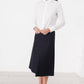 Tulle Pleat Skirt in Navy - Thang5501