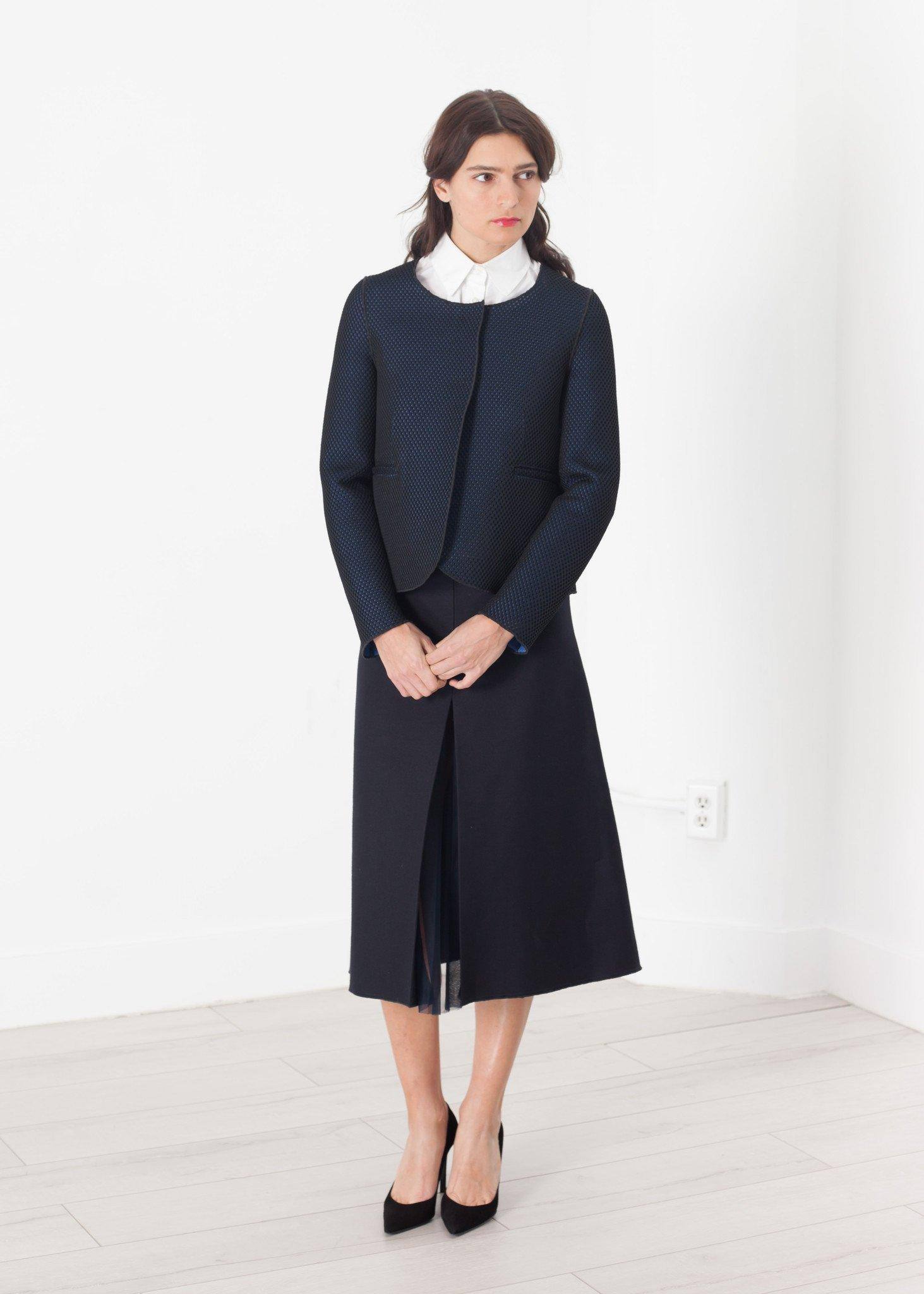 Weave Jacket in Black/Blue - Thang5501