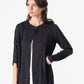 Unbalanced Cardigan in Black - Thang5501