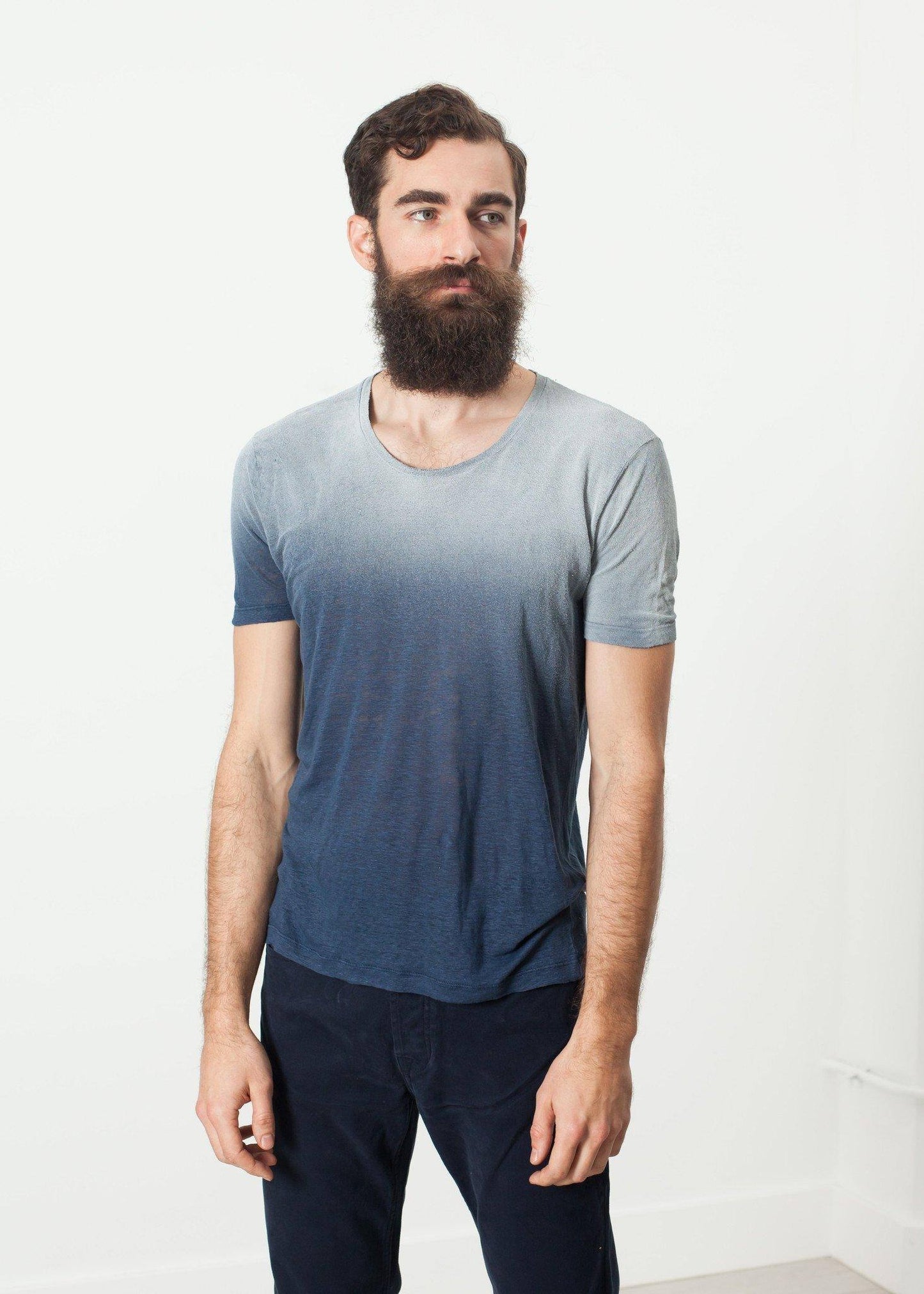 Overprint T-Shirt in Navy - Thang5501