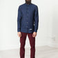 Button Up Shirt in Navy - Thang5501