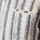 Linen Western Shirt in Beige/Blue - Thang5501