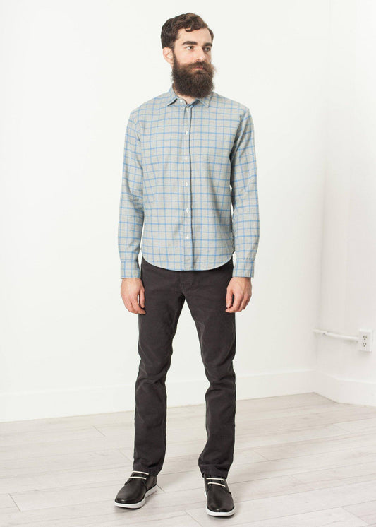 Paul Shirt in Grey Flannel - Thang5501