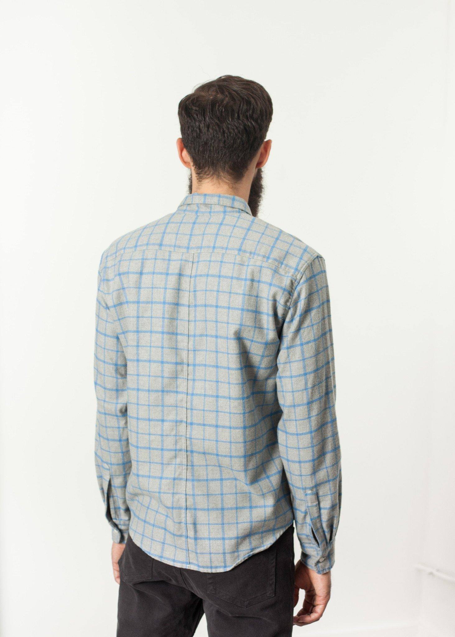 Paul Shirt in Grey Flannel - Thang5501