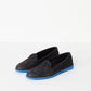 Suede Loafers - Black/Blue - Thang5501