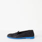 Suede Loafers - Black/Blue - Thang5501