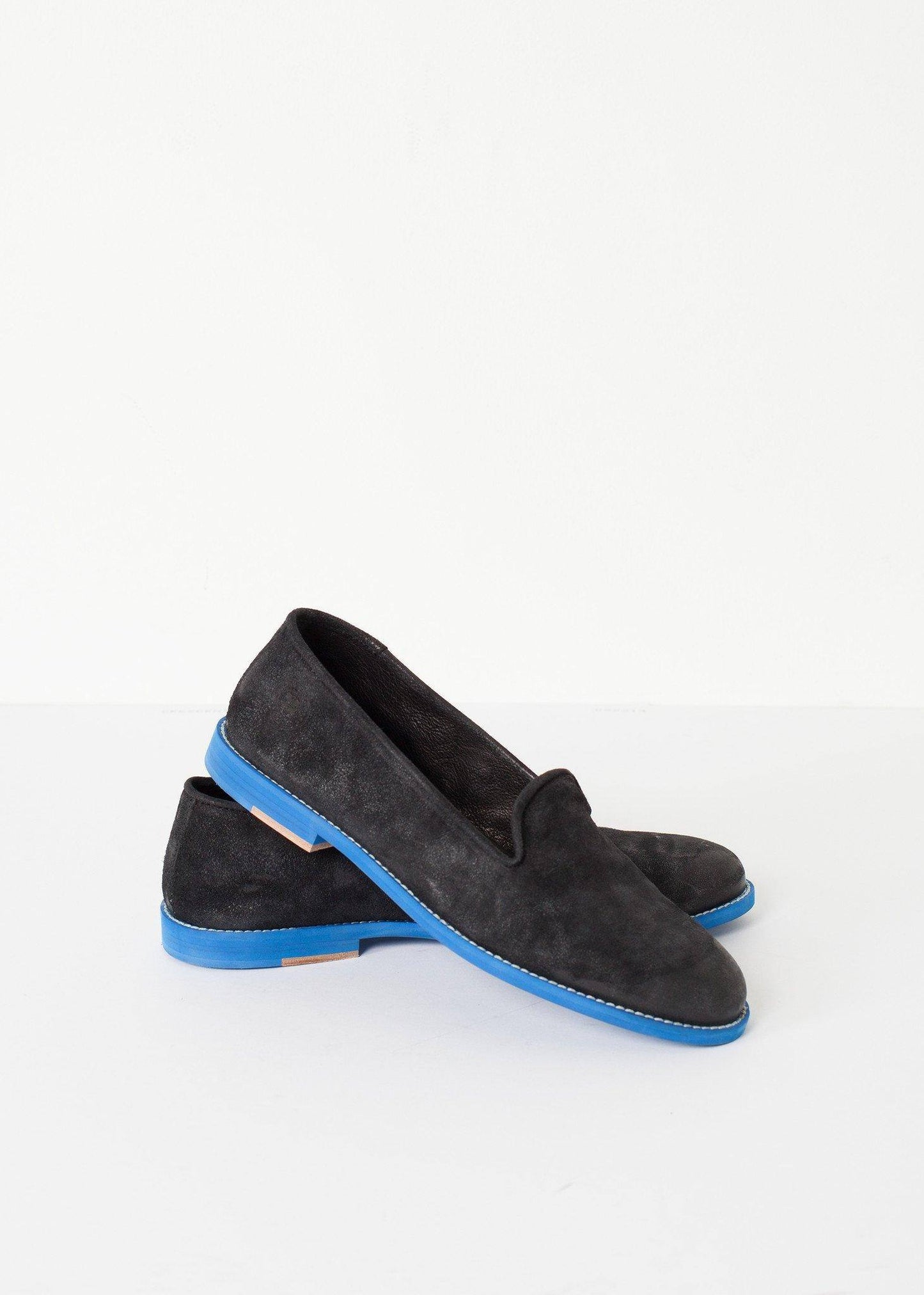 Suede Loafers - Black/Blue - Thang5501