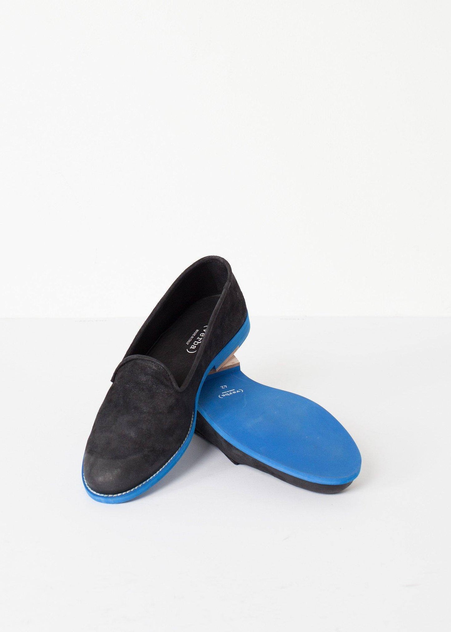 Suede Loafers - Black/Blue - Thang5501