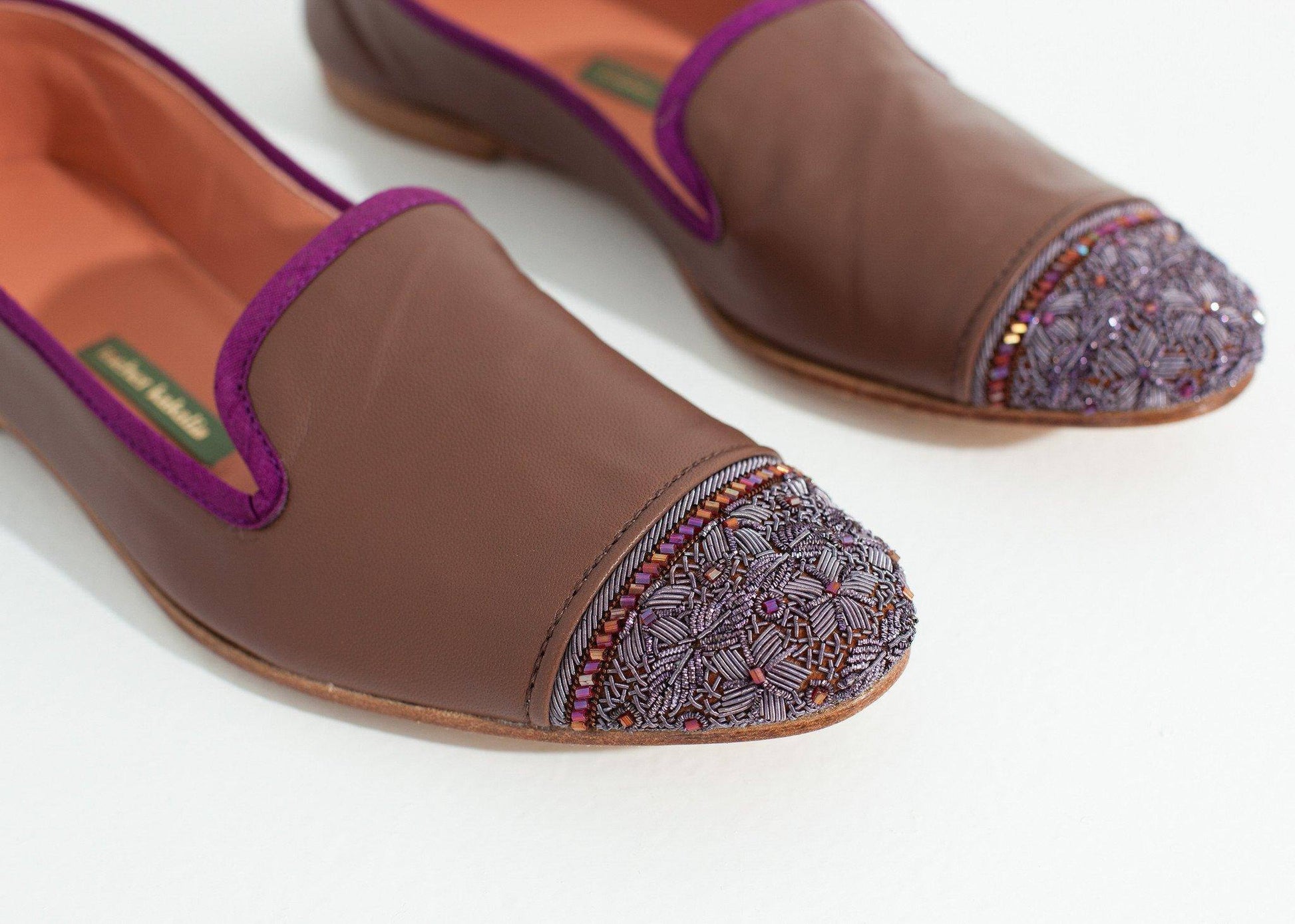 Bizi Cap Toe Loafer in Rose/Aubergine - Thang5501