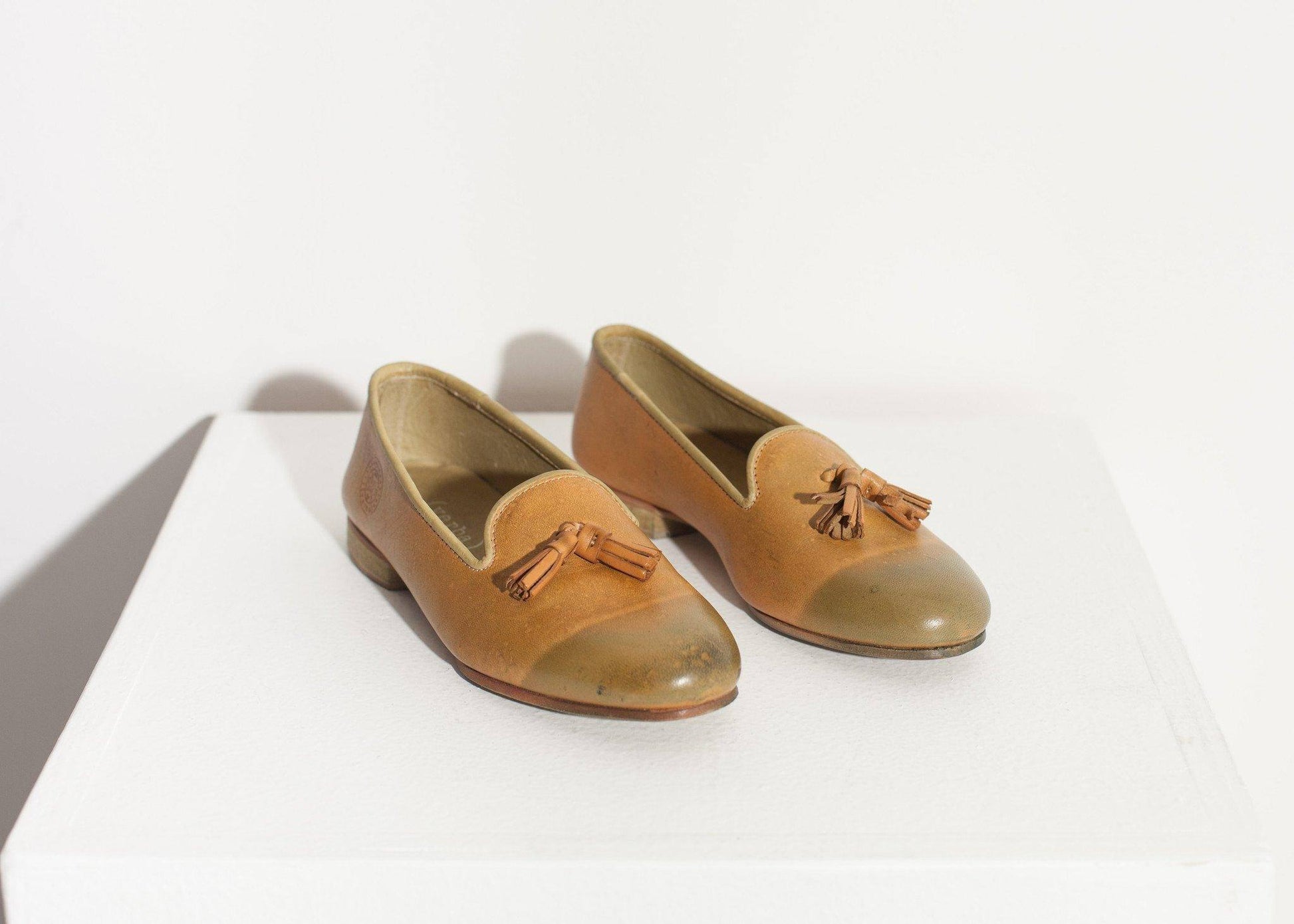 Leather Loafer in Lime - Thang5501