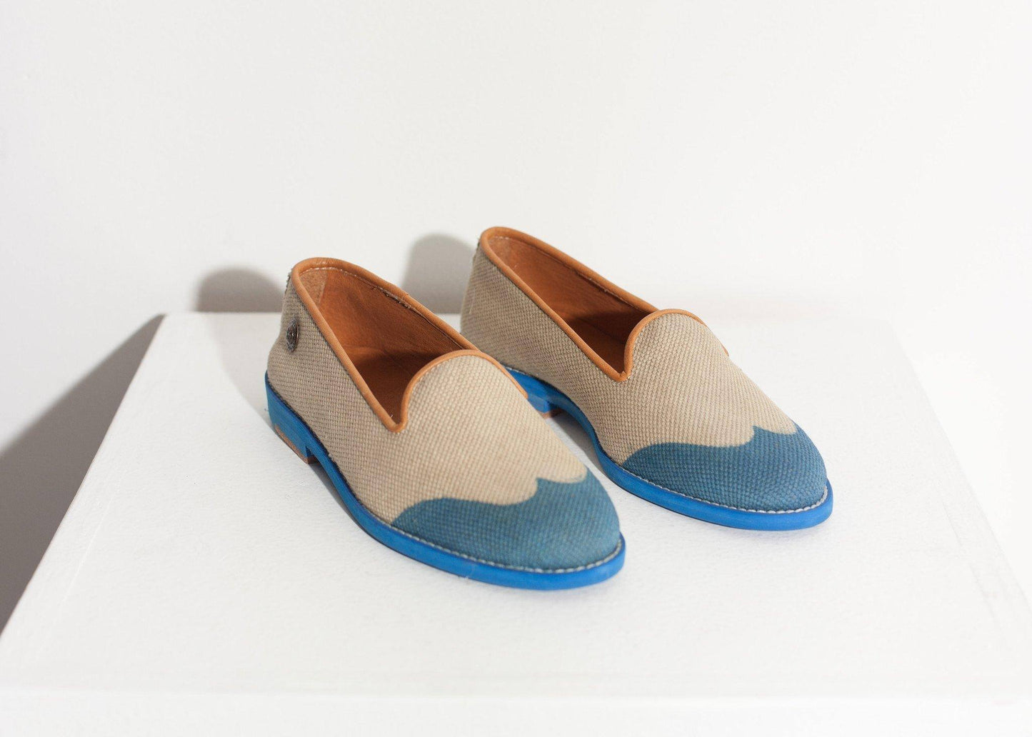 Wingtip Loafer in Blue - Thang5501