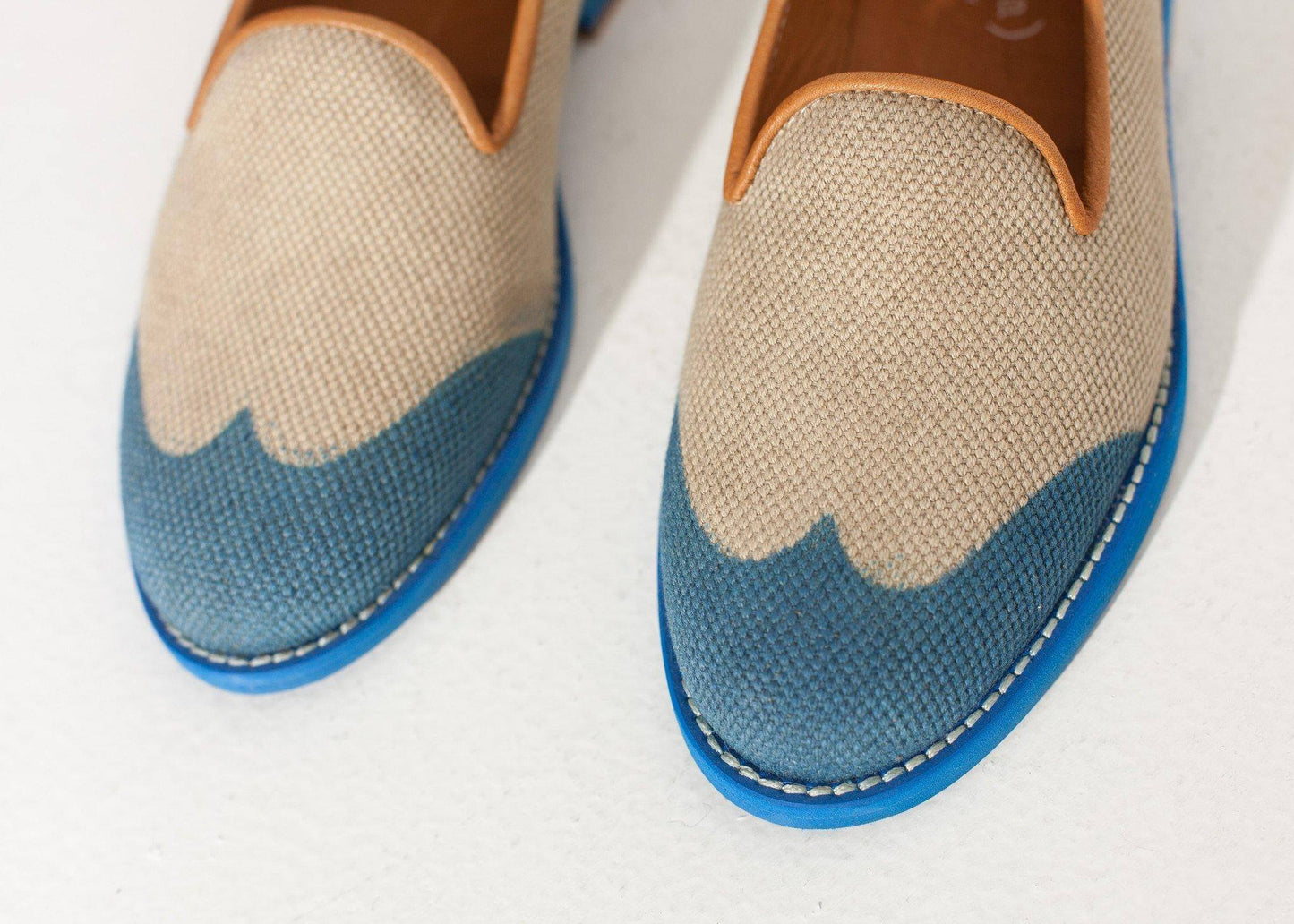 Wingtip Loafer in Blue - Thang5501