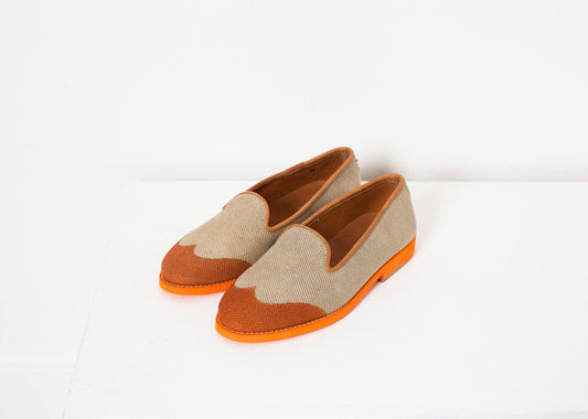Wingtip Loafer in Orange - Thang5501