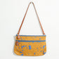 Ink Splatter Shoulder Bag in Mustard/Blue - Thang5501
